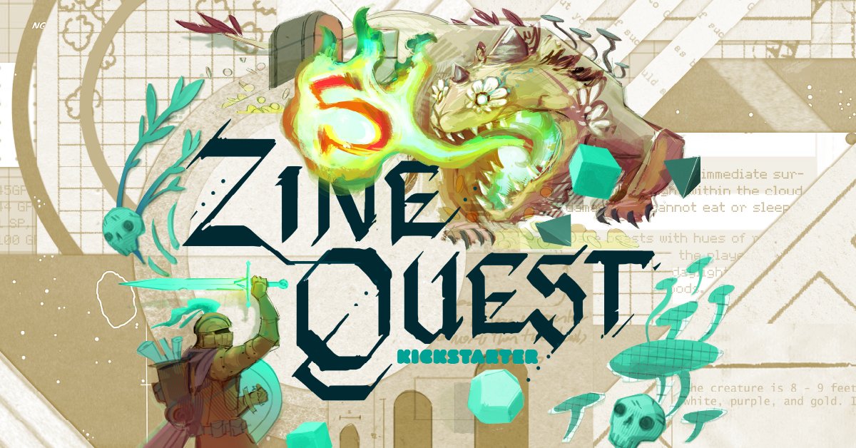 Bring a whole new world to life in February during #ZineQuest🐉, our annual open call for small-format RPG zines: kck.st/3IaYRQT
