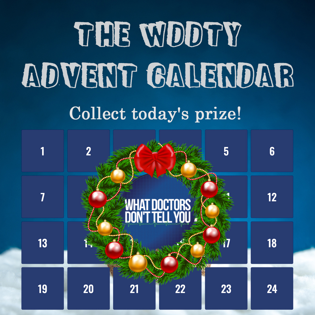 Happy holidays from everyone at WDDTY 🎄✨🎁

Enjoy 24 days of free gifts and content from us and our carefully selected natural health brands! 

Make sure you come back each day, or you could miss out on some fantastic presents!

Open your first door here bit.ly/WDDTY-Adevent-…