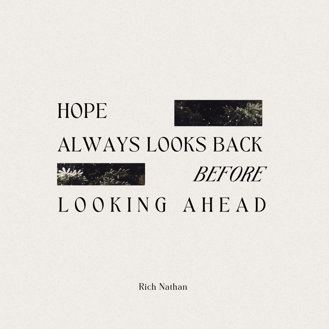 VineyardCbus's tweet photo. Hope always looks back before looking ahead. @RichNathan https://t.co/BYm2U8ktvw