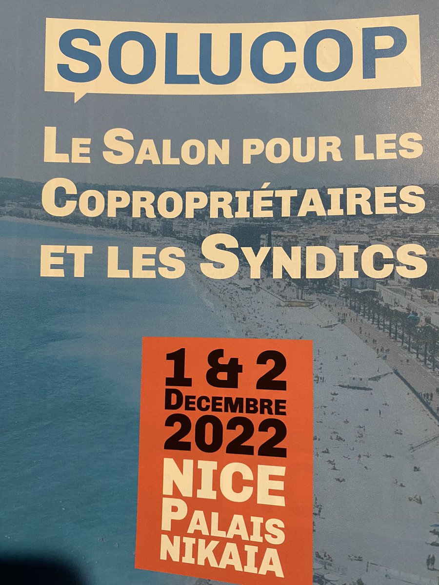 BernardChaix's tweet photo. J’ai représenté @ca_ginesy et @ECiotti à la 26è édition de #Solucop, salon destiné aux copropriétaires et aux syndics de la Côte d’Azur. Je remercie pour leur accueil bienveillant les commissaires du salon Catherine Vaillant et Quentin Vuillerez @AlpesMaritimes #Nice06 https://t.co/3b4pnqFHL4