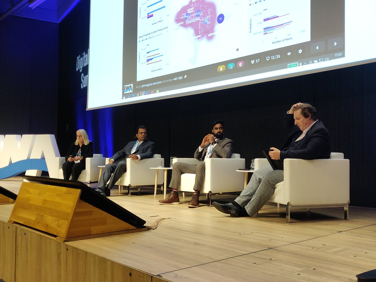IWAHQ's tweet photo. #DigitalWaterSummit: Closing the technical part of the day is the Seeing Digital interactive session. We listened to stories from @BijuWater and Prabhu Chandrasekeran on the importance of #visualisation in #digitalisation. https://t.co/1XehhXMoRa