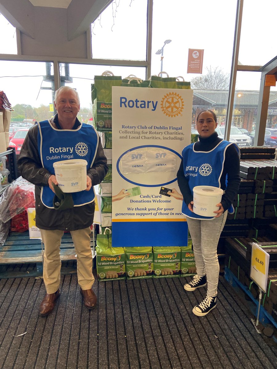 RotaryFingal's tweet photo. Amazed &amp; delighted with generosity! The club held its 2nd Christmas collection last weekend at @SuperValuSutton. Proceeds to be donated to local St Vincent de Paul &amp; Debra Ireland.  Final collection at SuperValu Pavilions Swords on the 9th &amp;10th of December.  @RotaryIreland https://t.co/clokfy65CQ