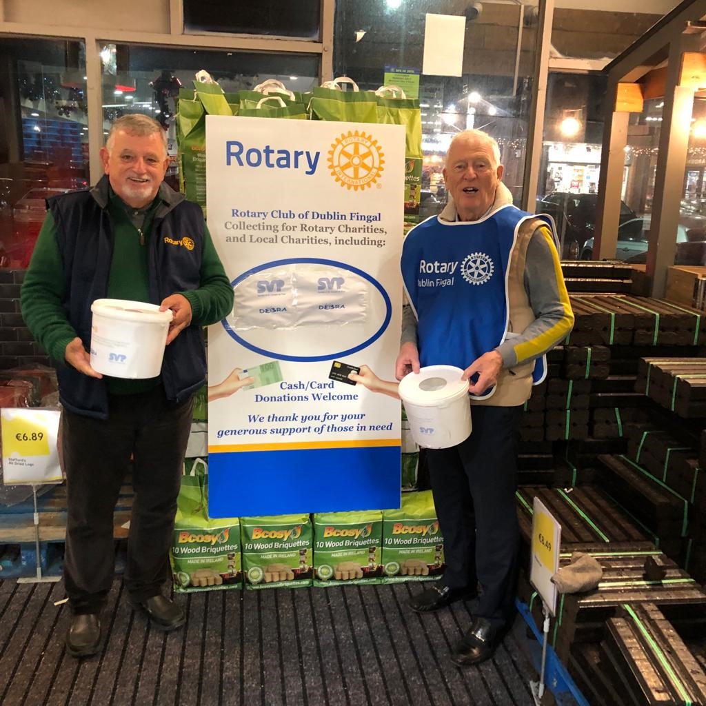 RotaryFingal's tweet photo. Amazed &amp; delighted with generosity! The club held its 2nd Christmas collection last weekend at @SuperValuSutton. Proceeds to be donated to local St Vincent de Paul &amp; Debra Ireland.  Final collection at SuperValu Pavilions Swords on the 9th &amp;10th of December.  @RotaryIreland https://t.co/clokfy65CQ