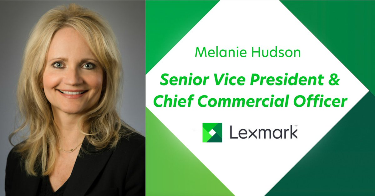 LexmarkBeNeLux's tweet photo. Melanie Hudson a été nommée Vice-Président senior et directrice commerciale de #Lexmark 🥳 Pour en savoir plus : https://t.co/gXSO35Qyj5 https://t.co/NKGpE0j0ql