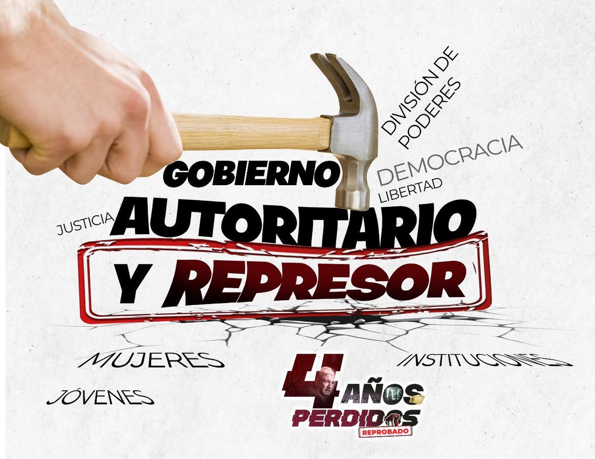 El pueblo tiene que despertar y darse cuenta de la pésima gestión que lleva morena, #4AñosPerdidos