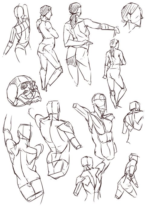 練習65日目
マイケル・ハンプトンの人体の描き方の模写 