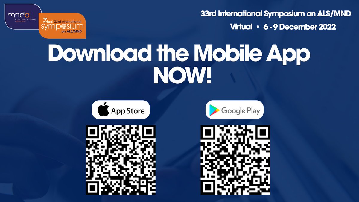 Registered for #alsmndsymp? Going to be on the go next week? Make sure you download the FREE Symposium app! 📱 You can watch live sessions, browse the agenda and more all on your iPhone/Android! 

App Store 👉itunes.apple.com/us/app/the-eve… 

Google Play 👉
play.google.com/store/apps/det…