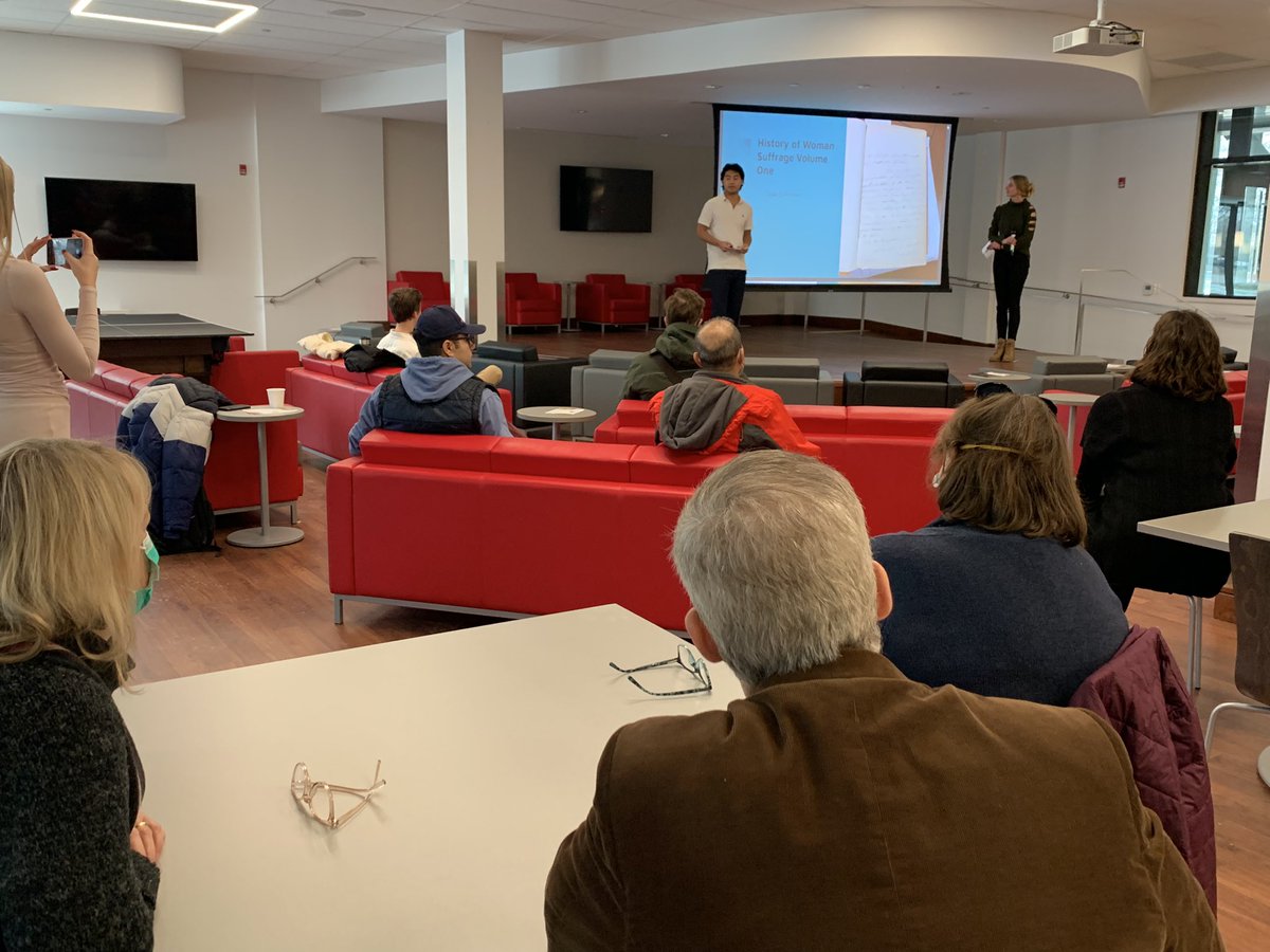 CDTsang's tweet photo. Learning about Chinese literature and heroes and some actual @huronatwestern history from @HistoryHuron at #curl #fallex today! Congrats to all the student researchers today! @HuronResearch https://t.co/EDeV3bkqg3