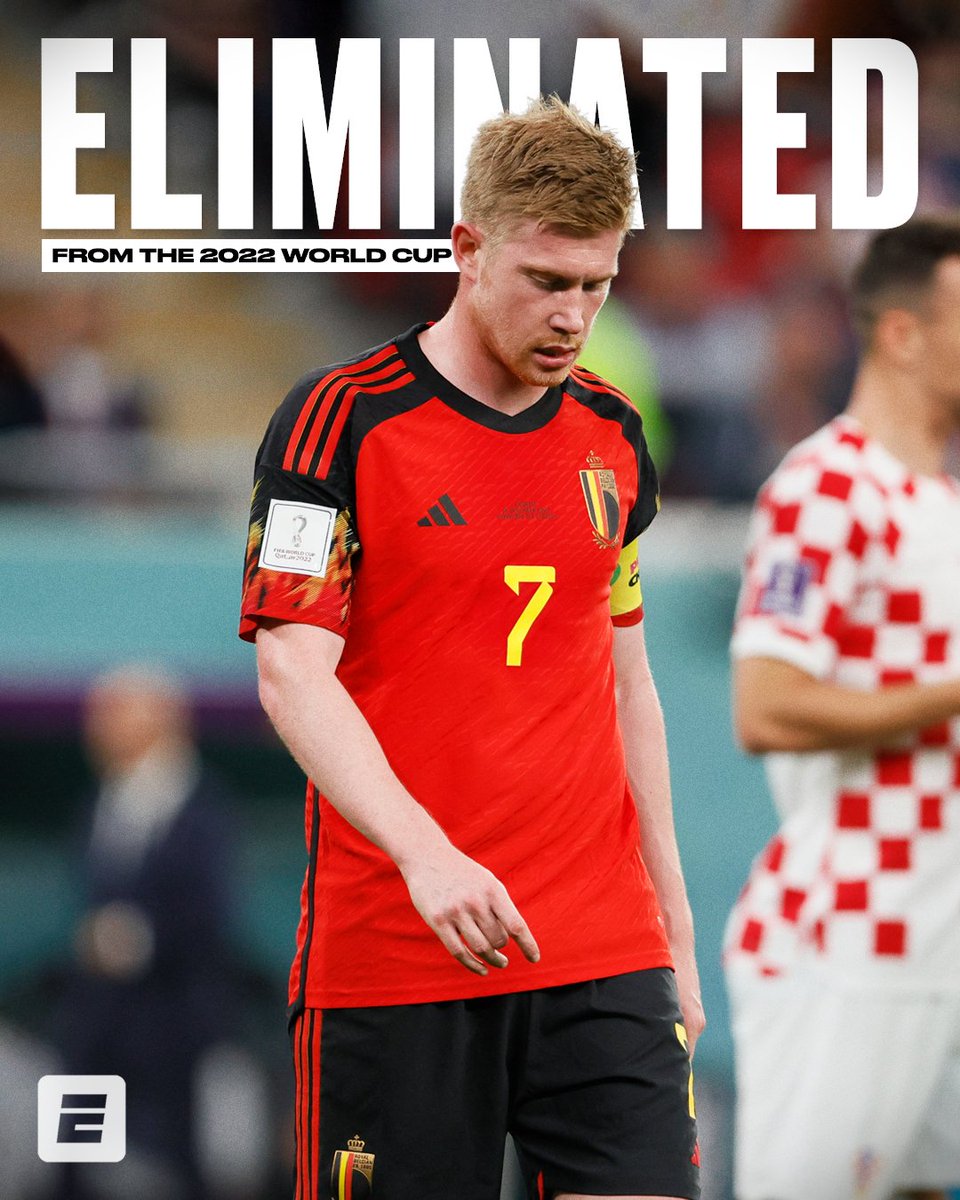 Belgium, the No. 2 ranked men's team in the world, are OUT of the World Cup 😳