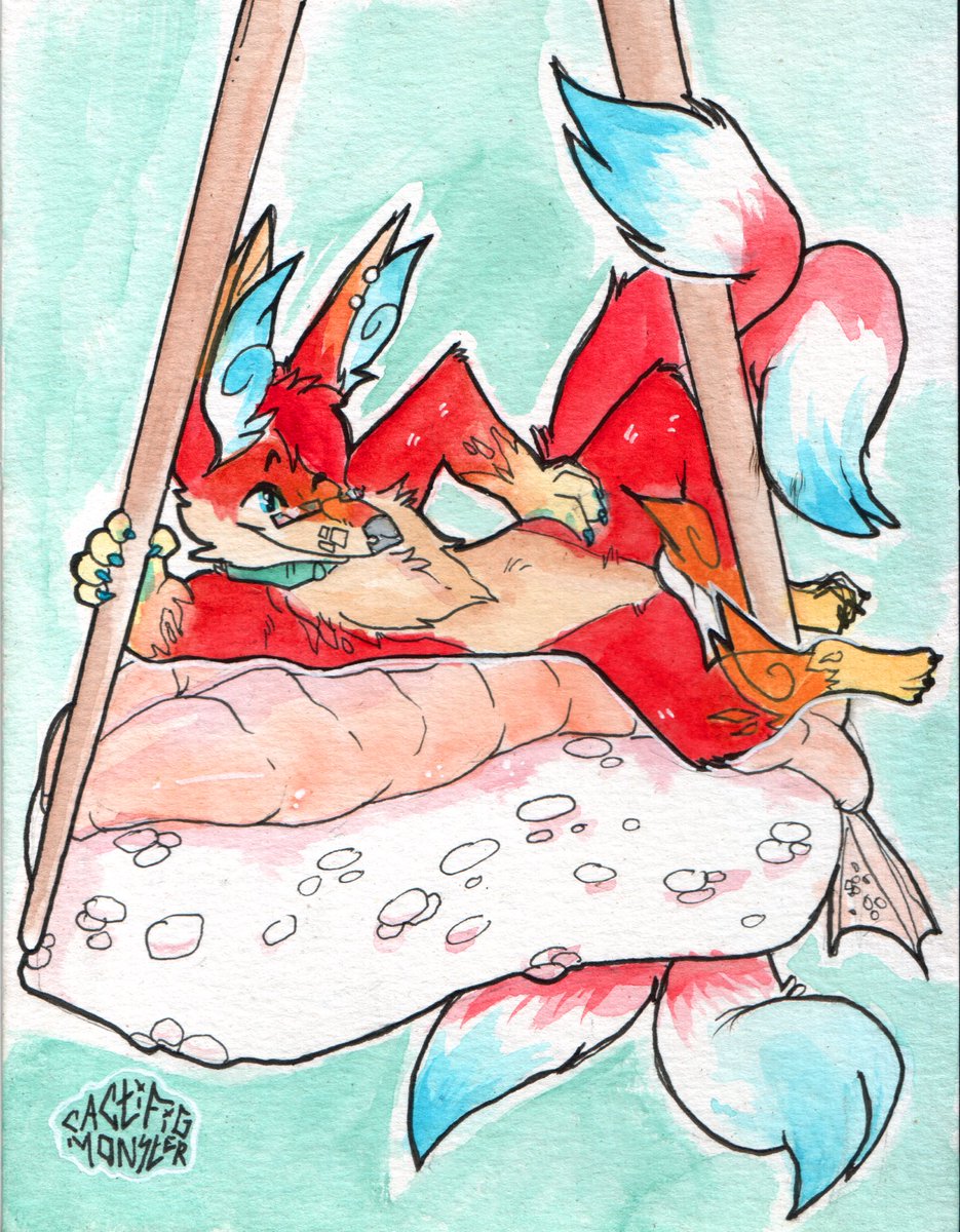 lemskeun's tweet photo. Would you mind an extra topping on your sushi?
Artist: @CACTIFIGMONSTER
#furry #furryart #furrymicro #microfurry #furryfandom #sushi #sushiart #microonfood https://t.co/VEoGc3bF5R