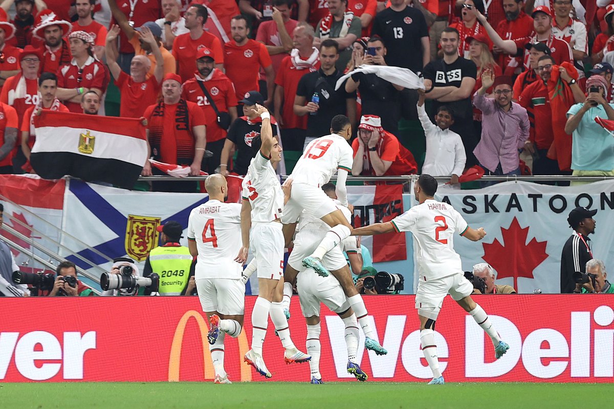 Le Maroc termine premier de sa poule devant...

👉 Le vice-champion du monde en titre 🇭🇷

👉 Le troisième de la dernière Coupe du monde 🇧🇪

C'est ÉNORME !!! 🔥🇲🇦