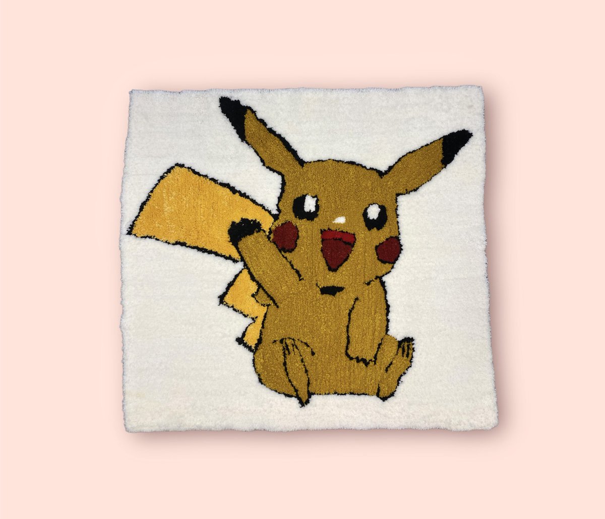 CrearconAlma's tweet photo. #tufting #pikachu #alfombra #merinoaran #wool https://t.co/XrBLd7oOAr
