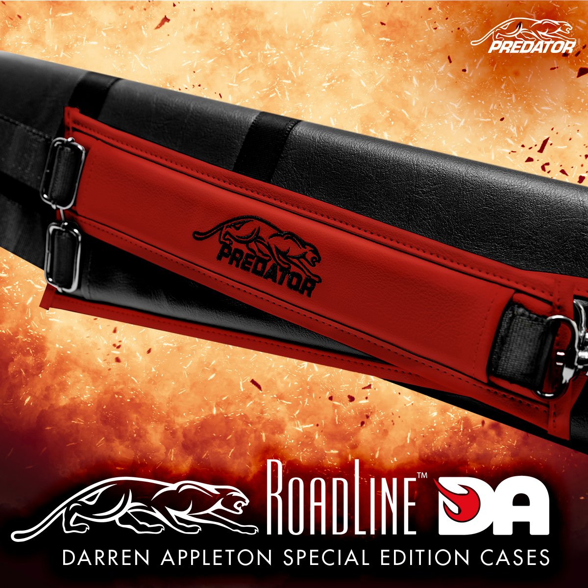 PredatorCues's tweet photo. It's all in the details 😎💥
Adorned with @dynamite76's logo, the sleek look, and protection of our Roadline case matched with bold black & red colors are sure to make an explosive impact. 🧨
While supply lasts: https://t.co/QvBMzI9bky
#DynamitePool #PoolCueCase #PredatorCues https://t.co/qPnvuFhW9h