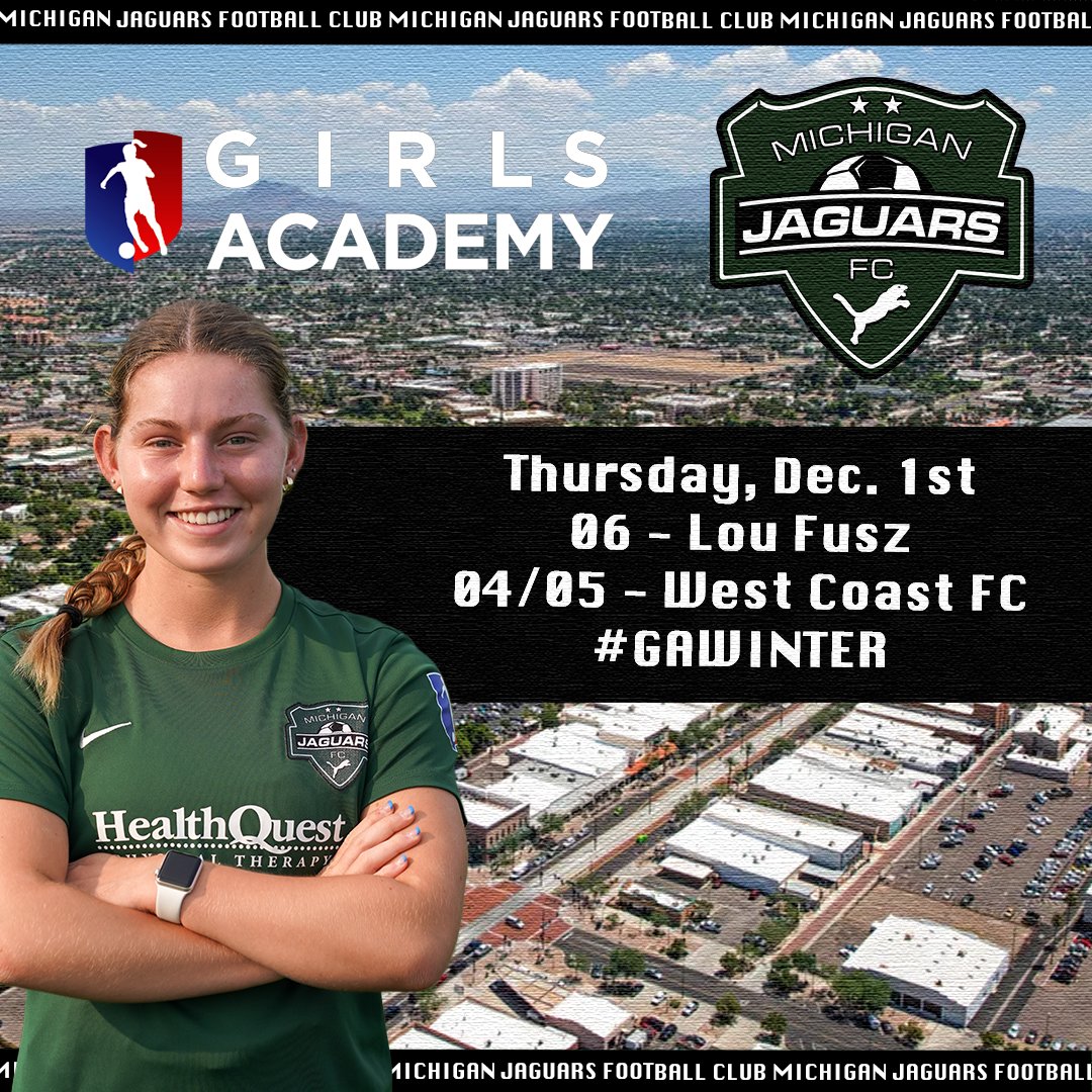JaguarsAcademy's tweet photo. We are ready to go for Day 1 of #GAWinter! Today our 06's face Lou Fusz and our 04/05 team plays West Coast FC! 💪

#LetsGoJags https://t.co/3GxIpDPzDq