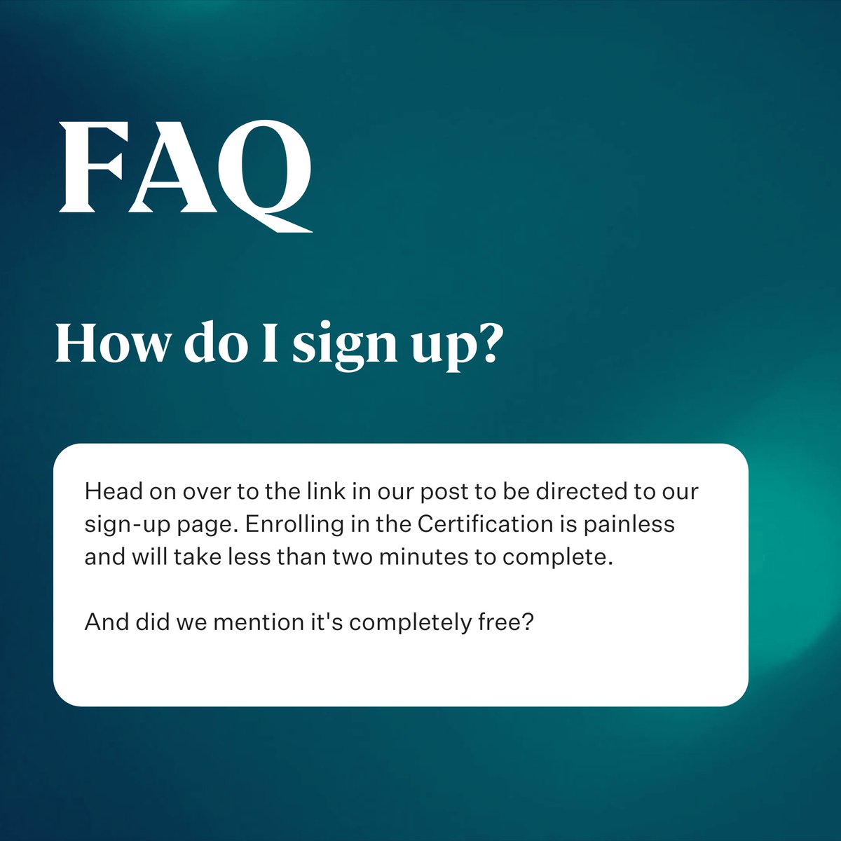 Law_Vu's tweet photo. 💭 You have questions, we have answers!

Check out our #FAQ about becoming #ConnectedLegalCertified.

 https://t.co/RdP4a0NEKh

🙋 Have a question we didn't answer? Drop a comment and we'll get back to you!

#legalops #inhousecounsel #legaleducation #careergrowth https://t.co/ldi44KuvvL