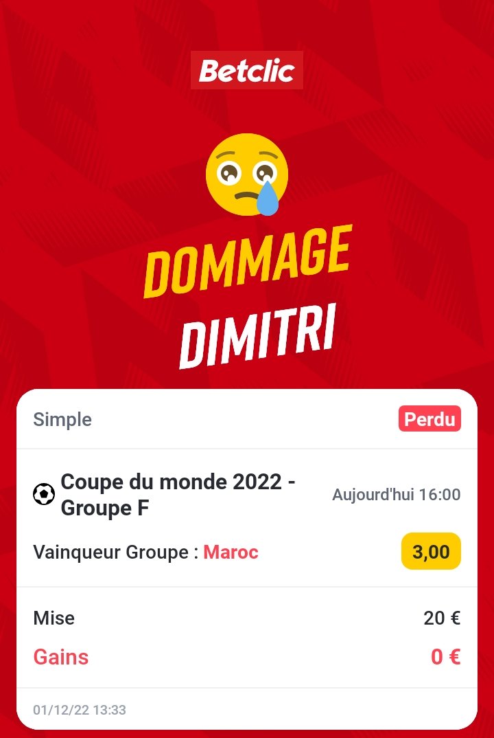 Simonipierre1's tweet photo. #betclic c'est comment on veut pas payer https://t.co/rnpaPRsjNu