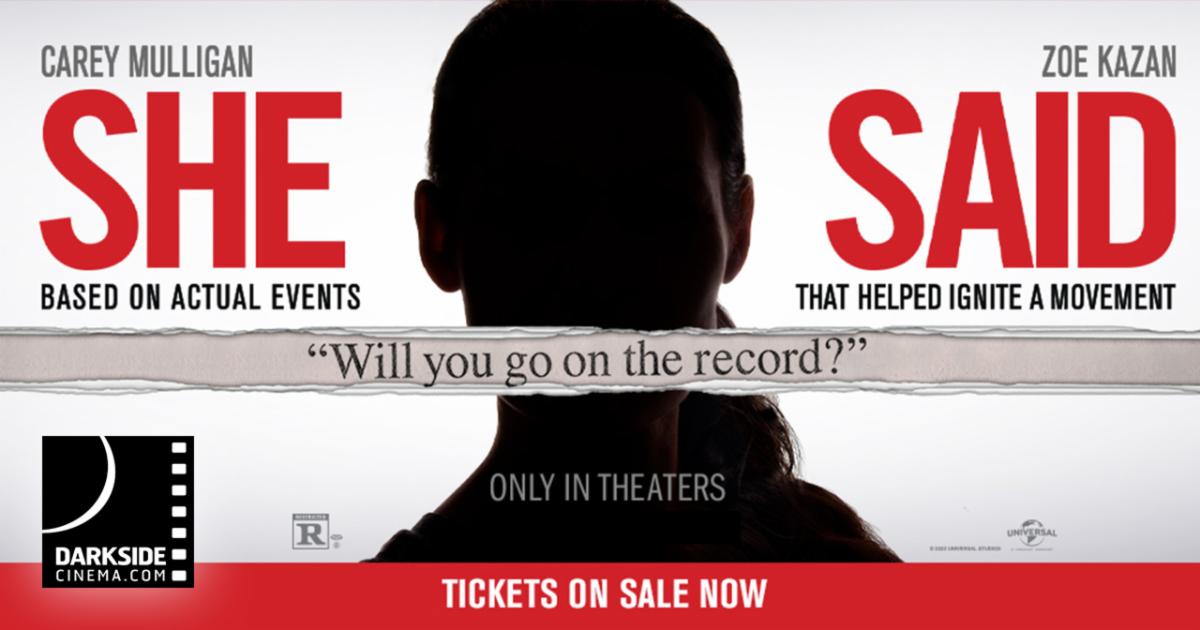 Darkside Cinema showtimes through December 8th are now posted, view them or purchase tickets by clicking the link in our bio! Starting tomorrow: #SheSaidMovie and #SalvatoreShoemakerOfDreamsMovie Last chance to see #MeetMeintheBathroomMovie tomorrow!