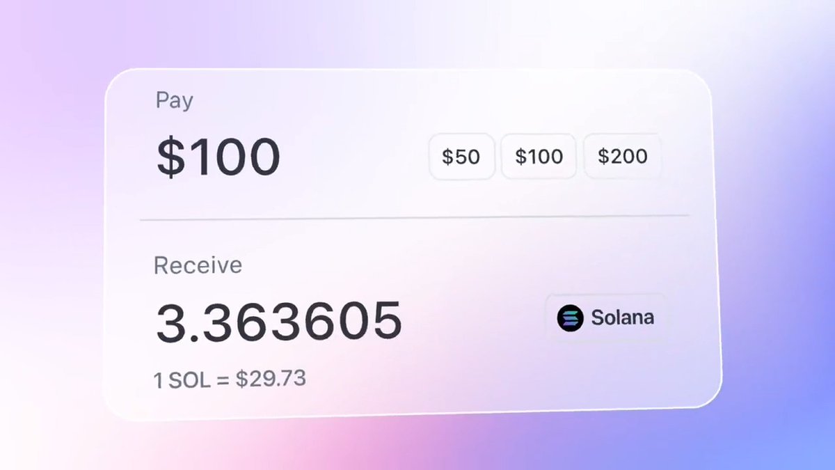 Introducing an embeddable and customizable fiat-to-crypto onramp