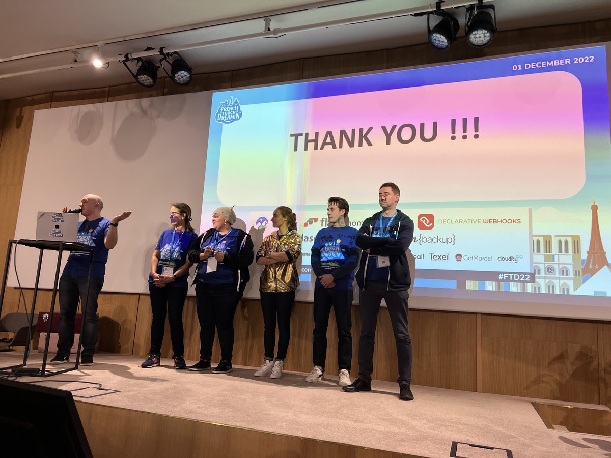 melmoussaoui's tweet photo. Thank you @FTDreamin team for a great event as always #FTD22
@FabienTaillon @doriahamelryk @JulieBoncour @jmmougeolle @ThierryTrouin @Yosra__Saidani @martinlezer https://t.co/TV8reotRxq