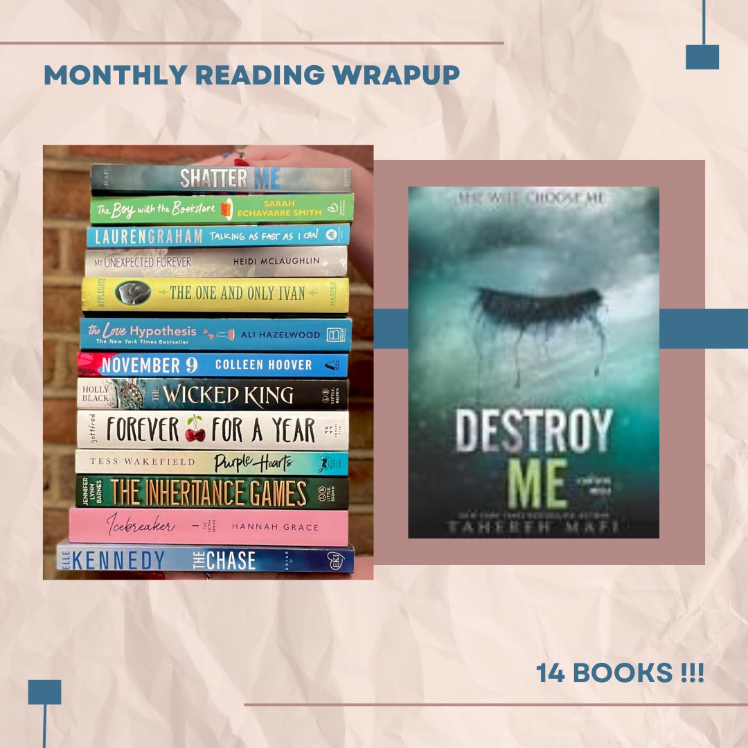 Its the end of another month and that means it time for a reading wrap up. I had my best month ever. Some new series, new favorites, and least favorites. To hear my thoughts on all the books go to @sarah_thebookaddict on instagram