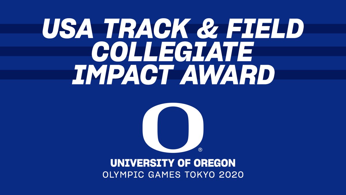 usatf's tweet photo. Today we celebrate the University of Oregon for their outstanding contribution to the 2020 U.S. Olympic Track and Field Team. We’re looking forward to honoring the Ducks at the Team USA Collegiate Recognition Awards on December 6!🇺🇸👏

#TeamUSACollegeImpact #JourneyToGold https://t.co/UWdlZWcqMi