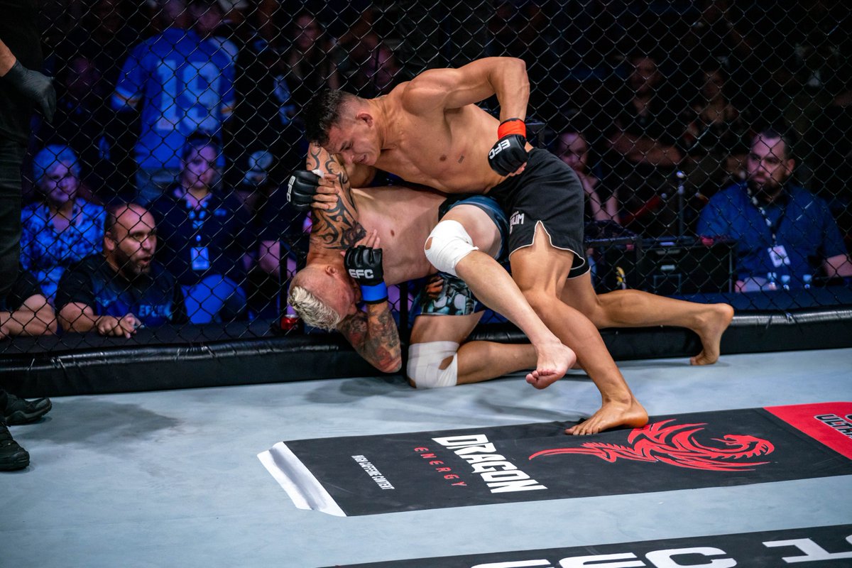 EFCworldwide's tweet photo. Jailson Sousa gets his first win in the Hex! 🔥
Nothing but finishes on the prelim card as we kickoff the main card!
#EFC100 Main Card is live!
See https://t.co/mZxbSBPQNm for broadcast information https://t.co/4opVt0iTKx