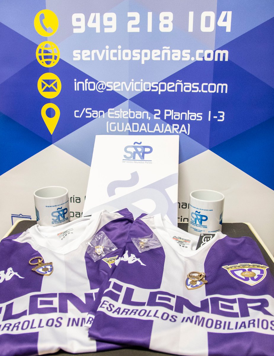 🗣 ¿Quieres ganar este SUPERPACK?

- 2 entradas para la #CopaDelRey
- Camiseta, llavero y pin del <a href="/deporguada/">C.D. Guadalajara 🟣⚪️</a>  
- 1 taza de #SRP 

👉 Solo 3 pasos:

1️⃣ Sigue a <a href="/SRPenas_/">Servicios Reunidos Peñas</a> 
2️⃣ RT a esta publicación
3️⃣ Menciona a la persona con quien la lucirás en el Escartín.

📅 ¡Hasta el 15/12!