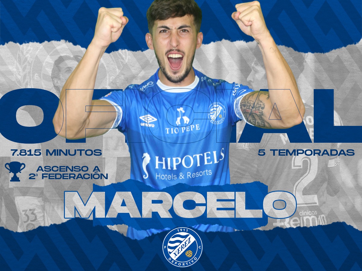 OFICIAL 🔵 | El #XerezDFC le cursa la ficha federativa a @Marcelovc94 

🔹 El lateral y capitán azulino afronta la recta final de su recuperación y ya comienza a entrenar junto a sus compañeros.

➡️ bit.ly/3Ui4PE0

#SeguimosCreciendo