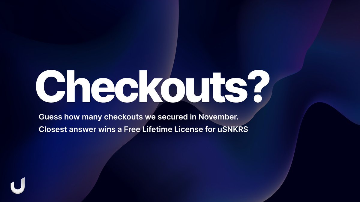 🥳🥳🥳

Guess how many pairs we secured in November across all regions.

RT, Reply Your Answer &amp; Tag a Friend

Closest or first to answer wins a FREE Lifetime uSNKRS license.

Only 1 entry per user will be counted.

Winner picked in 4 hours.