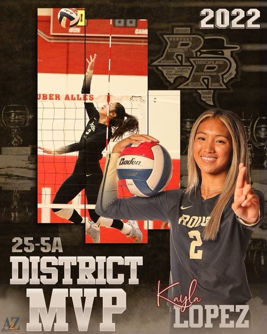 MVP!! Huge congratulations to senior San Jose State Commit, Kayla Lopez, on earning District MVP!! Thank you for all of your hard work!