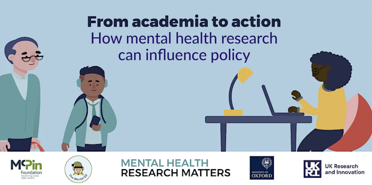 Hello everyone and a very warm welcome to our final #MentalHealthResearchMatters webinar!

From academia to action
How do we turn mental health research into policy?

🧵 THREAD