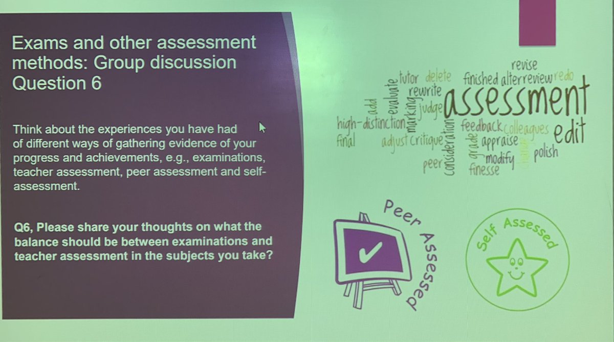 RRS_StMatts's tweet photo. Rights Week Day 4! Today’s theme was the importance of pupil voice. Mr Niven met with senior pupils to discuss Scotland’s qualifications and assessments for the Hayward Review. Some excellent discussion to feed back🗣️ #RightsWeek https://t.co/ht9c4Zt4J4