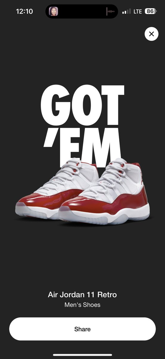 John12347472's tweet photo. @snkr_twitr Just got acces for the Cherry 11s https://t.co/aVP3Vpwuuq