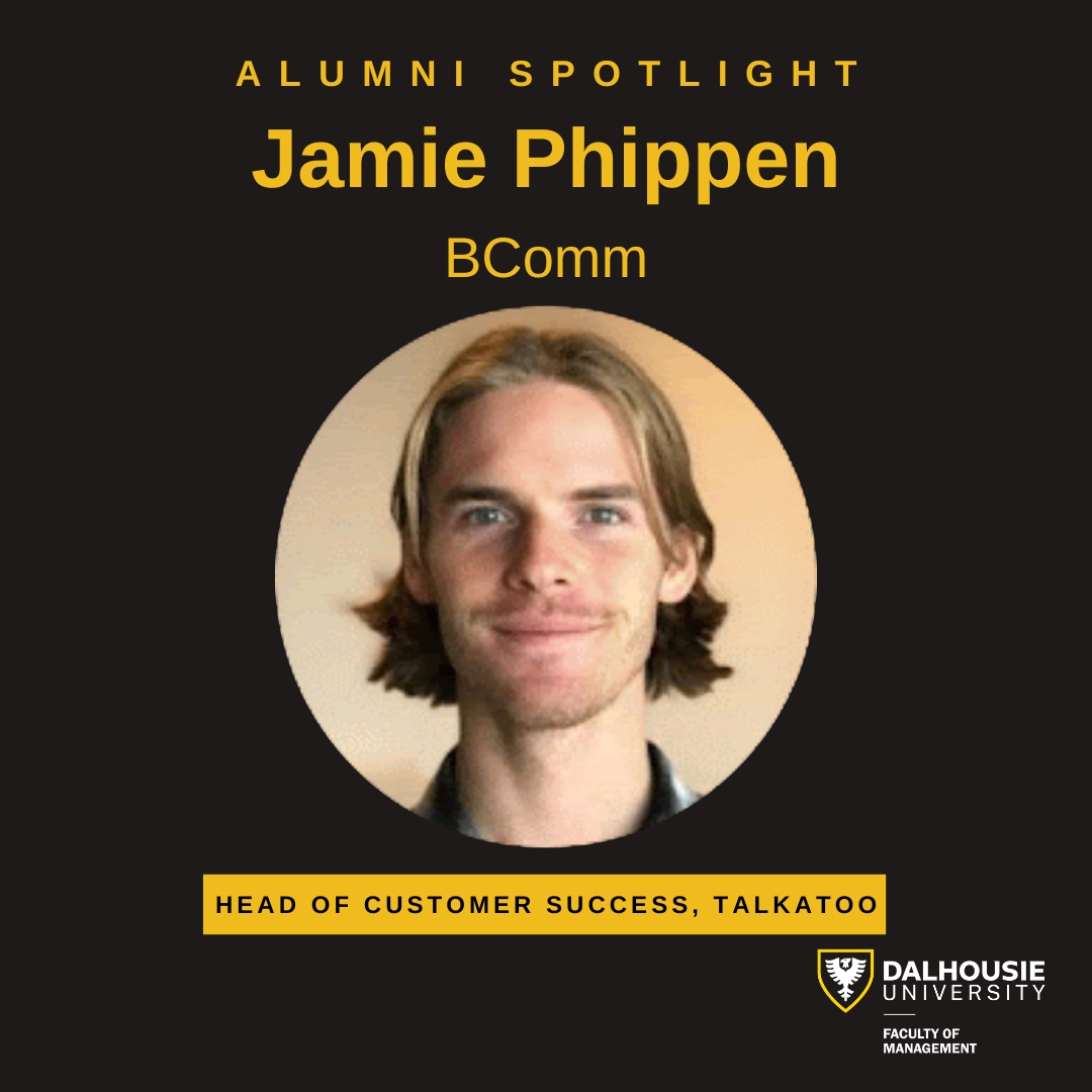 Jamie Phippen entered the sales industry for his co-op in the Bachelor of Commerce program. During his time at Talkatoo, he developed a connection with the founder and went on to become Head of Customer Success. 

Read more about Jamie’s story here! 
cewilcanada.ca/CEWIL/Updates-…