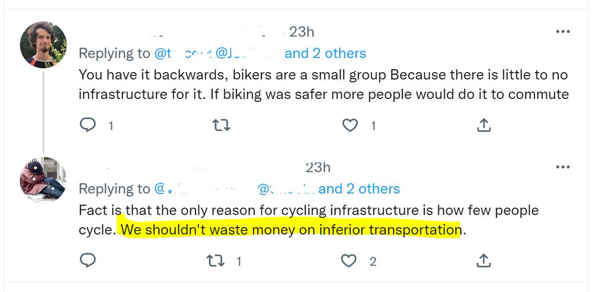anotherJon's tweet image. "Waste money"? Nah:

The Dutch government's health economists have calculated that for every €1 they spend on cycling infrastructure, they save more than €31 in healthcare spending.
