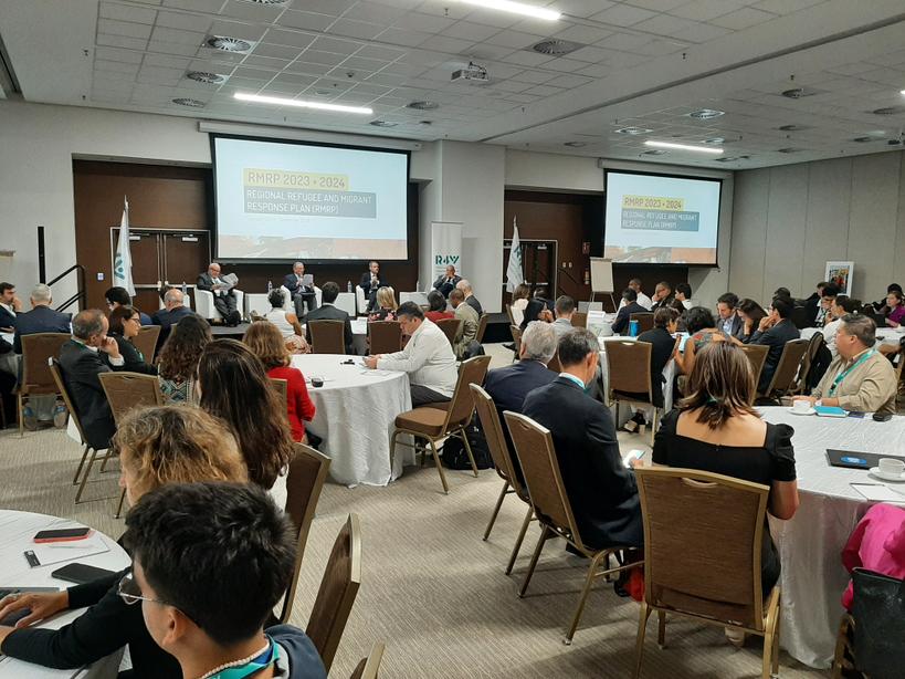 Excelente lanzamiento del RMRP 2023-24 organizado por <a href="/Plataforma_R4V/">Plataforma R4V</a>  en Panamá.Más de 200 ONGs y agencias UN trabajando en conjunto en pos de personas migrantes y refugiadas en Latam y Caribe