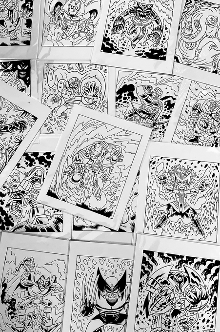 Art drop tomorrow morning (10am PT)!

-NEW prints, very limited.
-Sticker Packs will be available until midnight, shipping later in the month.
-Signed variant covers ship with the original cover art.
-Unfortunately, still no UK or EU shipping.
-Thanks! https://t.co/LBWklsig9I https://t.co/vdx6o8SGnT 