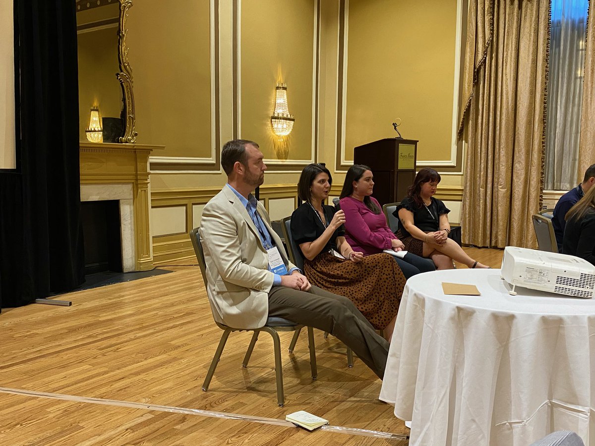 CHPRMS's tweet photo. Welcoming our friends from @nchospitals & @SCHospitals for a government relations lunch panel. #chprms22 https://t.co/dkYro80UgT