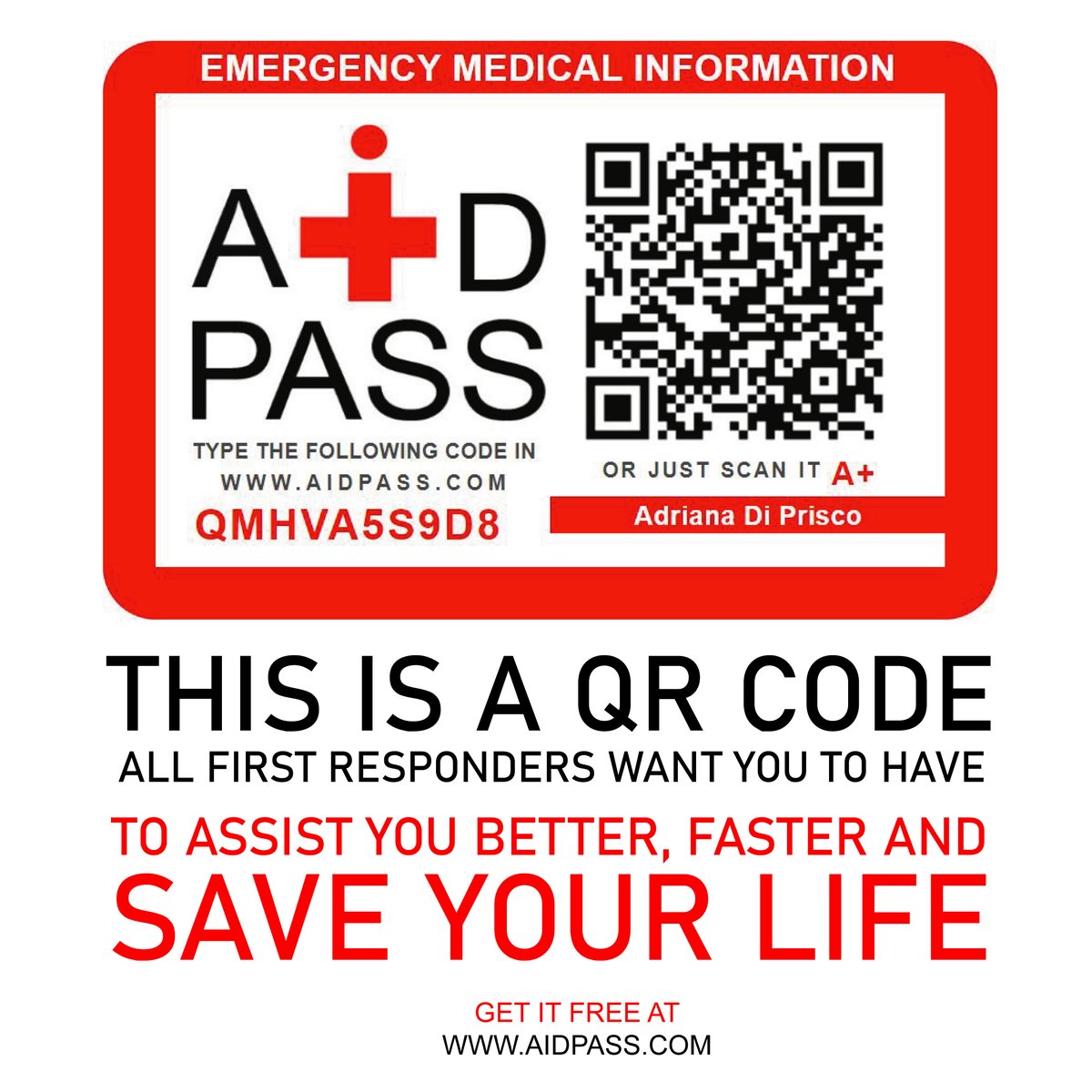 AidPass's tweet photo. In a medical emergency, seconds count.

#medical #medicalemergency #aidpass #medicalassistant #emergency #activeshooter #emergencyalert #Family #police #firefighter #ambulance #telemedicine #firstresponders #FreeMedicalService #ALERTButton #emergencia  #emergencyalert https://t.co/UDkr50RcnI