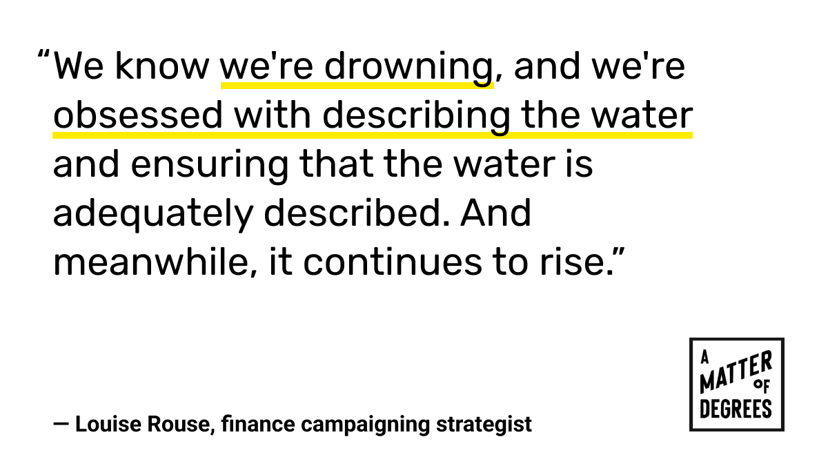 degreespod's tweet photo. Climate disclosure is necessary, but insufficient. The primary problem is that it’s still profitable NOT to act on climate, @rouselouise tells @leahstokes @DrKWilkinson &amp; @paashamahdavi in this episode: https://t.co/oaHLyiODV8 https://t.co/H9V70MU08h
