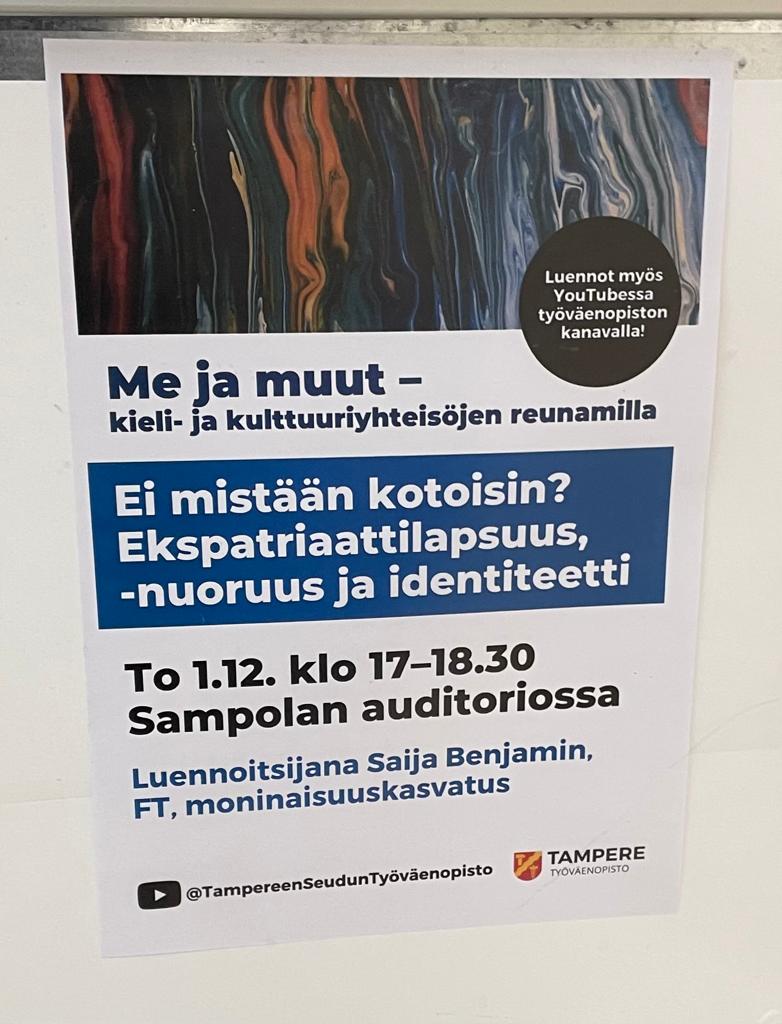 Having, Doing, Loving, Being -malli (Helne &amp; Hirvilammi) taipuu moneen. Hyvinvoinnin ja resilienssin tarkasteluun toki, mutta myös ylirajaisen, kansainvälisen lapsuuden erityispiirteiden esiintuomiseen, kuten tänään Tampereella!