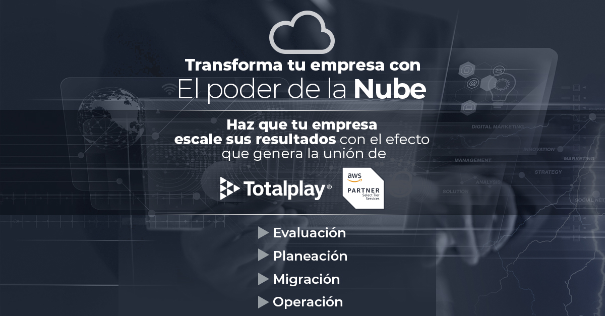 TotalplayEmp's tweet image. La Unidad Empresarial y de Gobierno de Totalplay en alianza con AWS llevan el #PoderDeLaNube hasta tu empresa. 
👌Nuestro servicio está calificado para que en corto tiempo puedas disfrutar los beneficios de una infraestructura modernizada. 
Más en: bit.ly/3gXAAVb