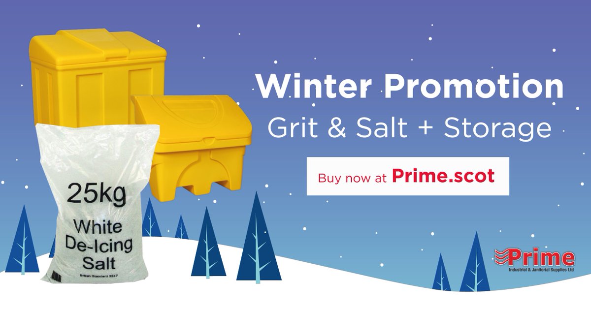 ❅ Get Ready This Winter ❅ Grit &amp; Salt + Storage ❅

Keep your areas deiced with our grit and salt 🧂
We also provide storage solutions 🗃️

Contact our sales team to place your order today!

☎️ 01383 844255 or ✉️ sales@prime.scot