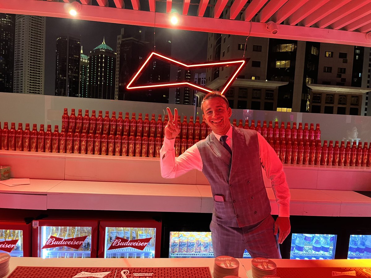 Back from a trip to Qatar to see the <a href="/Octagon/">Octagon</a> team delivering on the ground (doing a brilliant job). 

Tonnes of observations on the tournament, good and bad, but from what I saw fans enjoying it &amp; respecting it’s uniqueness. 

And it’s really not that hard to get a beer!