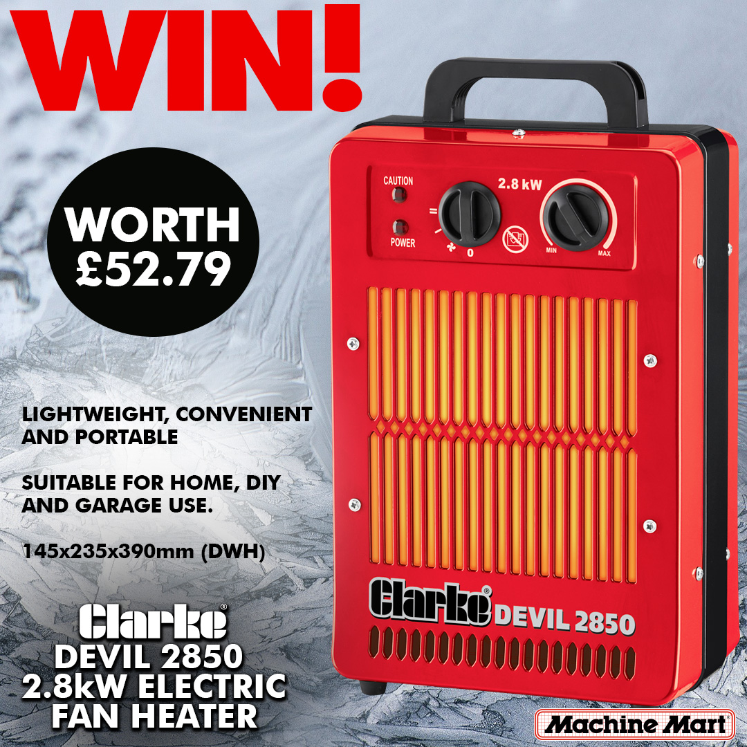 This #FreebieFriday you could #WIN this great Clarke Devil 2850 Electric Fan Heater! The perfect prize for winter! 

To be in with a chance of winning, simply 𝗙𝗢𝗟𝗟𝗢𝗪 𝗨𝗦 and 𝗥𝗘𝗧𝗪𝗘𝗘𝗧 𝗧𝗛𝗜𝗦 𝗣𝗢𝗦𝗧.

#Competition ends Monday 5th December at 5pm! 

T's &amp; C's apply.