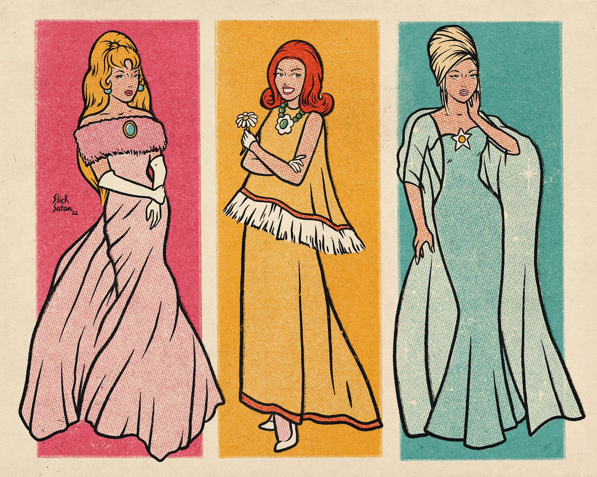 nothing but respect for the monarchy 🫡 #princesspeach #princessdaisy #princessrosalina #supermariobrosmovie #slicksatan #mariobros