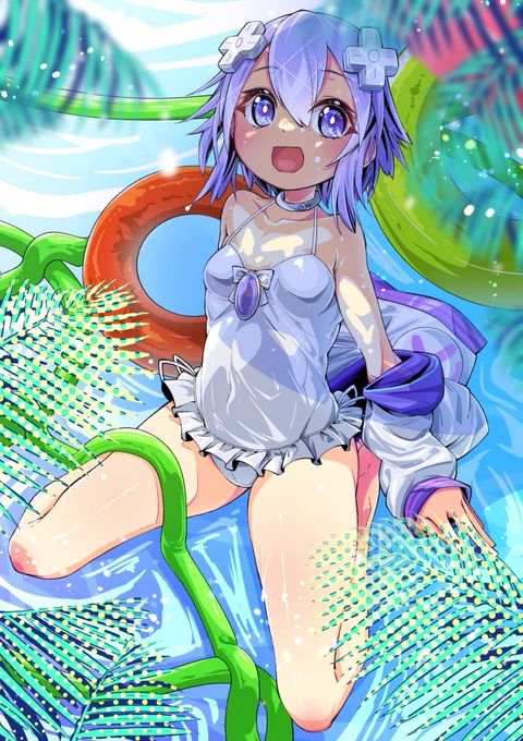 久々にネプテューヌの画像見てたら可愛い水着を着てたので。閃乱カグラとコラボなんてしてたんスね。 