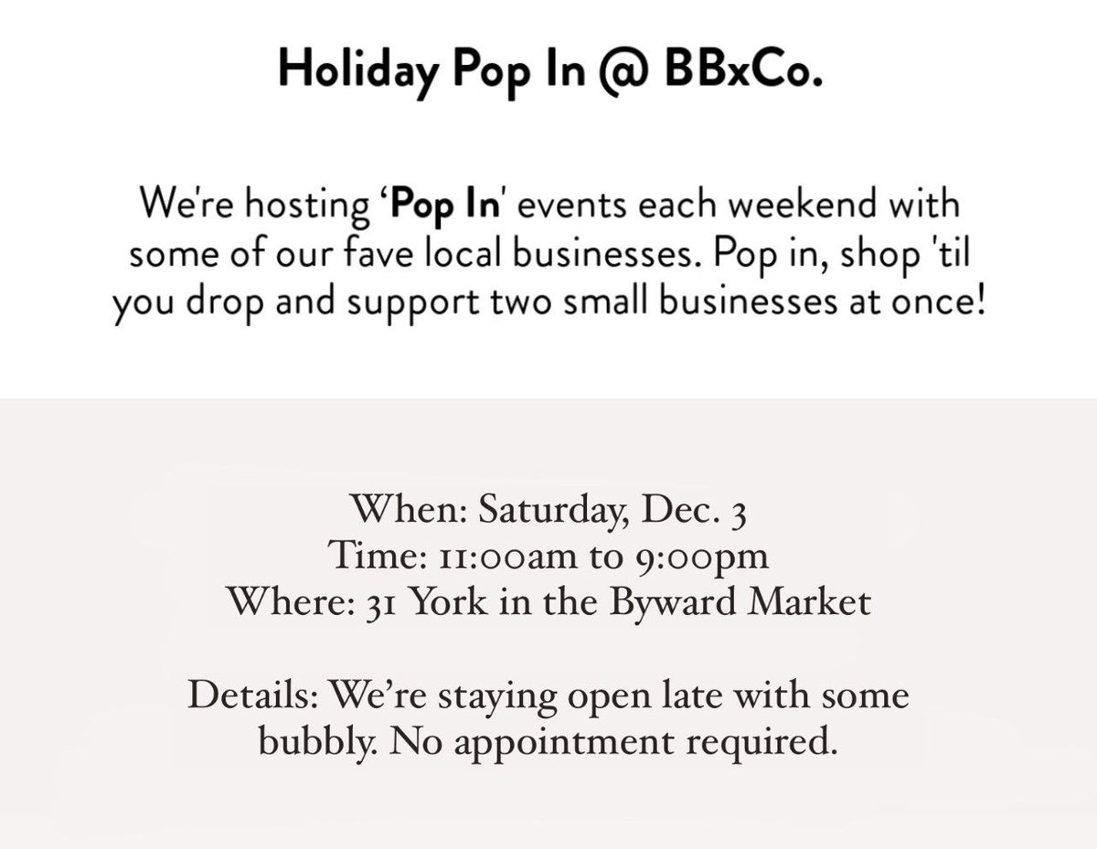 bbxcollection's tweet image. BB⚡️CO Holiday Pop Ins — Stop by this weekend for another permanent jewelry pop in!

#BywardMarket #permanentjewelry