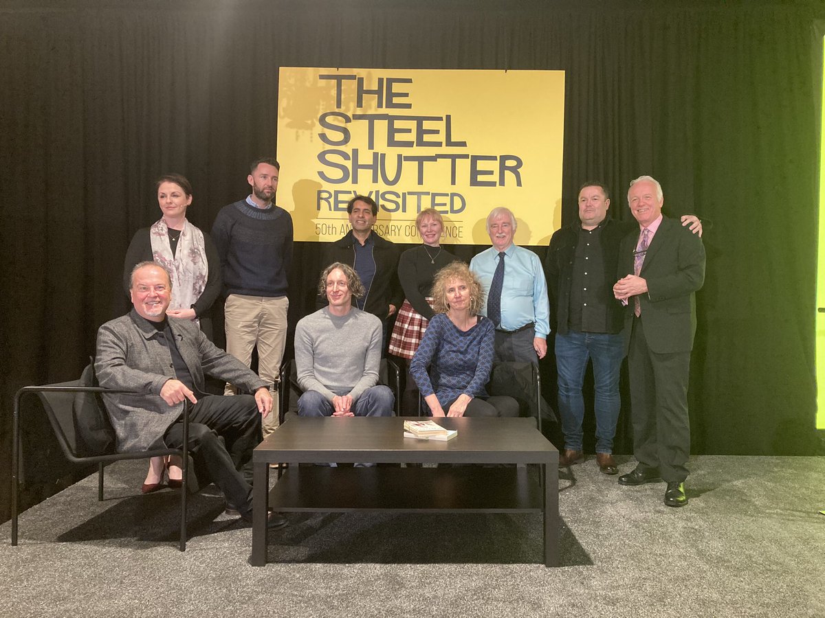 BarefootSandra's tweet photo. @WeArePeaceFire #steelshutter such an inspirational event and essential for our time to be part of revisiting the film steel shutter filmed 50 years ago to this day on the troubles has taught me so much - absolutely Brilliant https://t.co/IoHuJTdtzG
