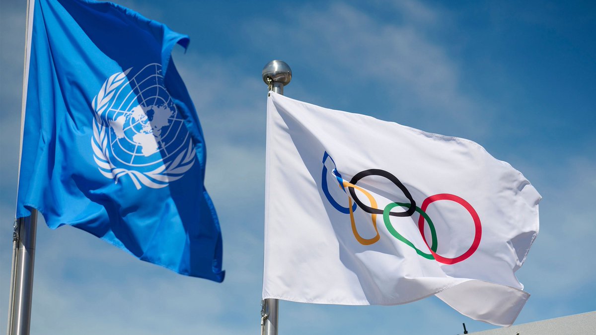 IOC MEDIA (@iocmedia) on Twitter photo .<a href="/UN/">United Nations</a> General Assembly recognises that “the unifying and conciliative nature” of major international sports events “should be respected”.
The new resolution was adopted by consensus during the 77th Session of the General Assembly.
Details 👇
olympics.com/ioc/news/un-ga… .<a href="/UN/">United Nations</a> General Assembly recognises that “the unifying and conciliative nature” of major international sports events “should be respected”.
The new resolution was adopted by consensus during the 77th Session of the General Assembly.
Details 👇
olympics.com/ioc/news/un-ga…